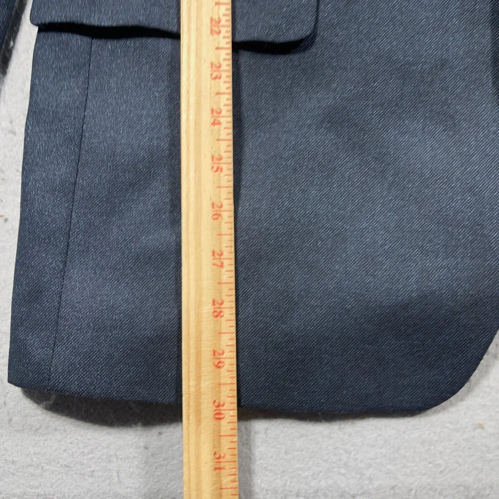John Varvatos Blazer Men 46 Regular Tailored Fit Navy Blue Jacket Quiet‎ Luxury